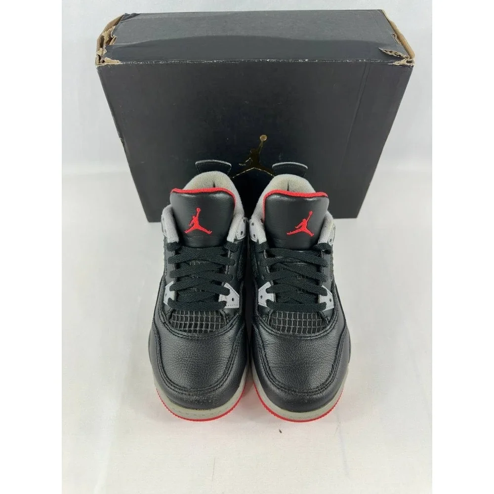 Nike Air Jordan 4 Retro PS 'Bred Reimagined' Kids BQ7669-006 Size 13C